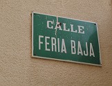A - Antiguo Letrero Calle Feria Baja