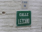 A - Letrero Calle Lezcano - Llamado Barrusio